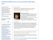 Tablet Screenshot of professeur2maths.com